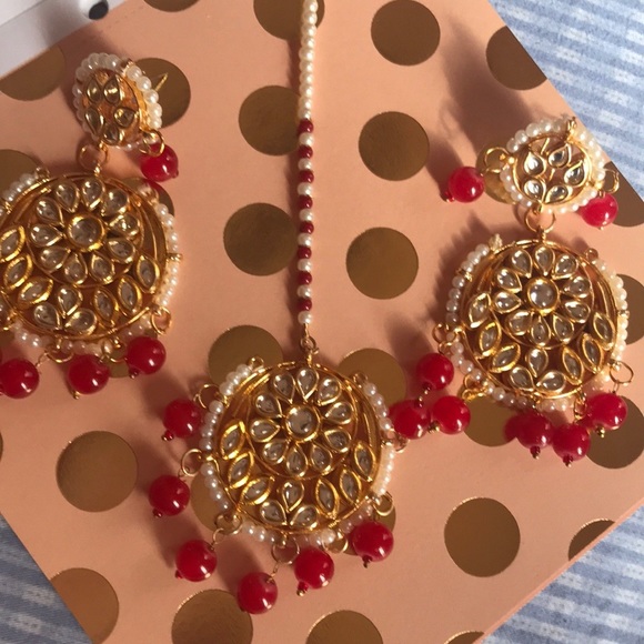 Red tikka set - Picture 2 of 3